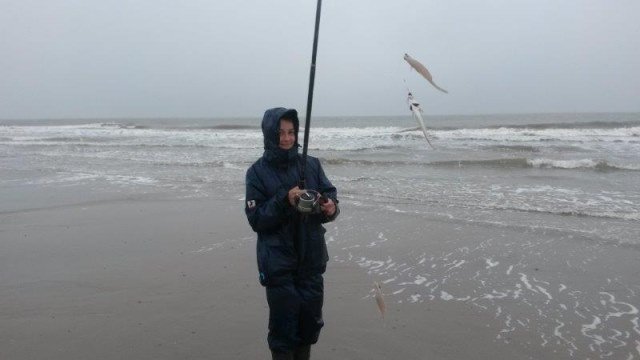 Fam. de Dreu, vissen aan Domburg