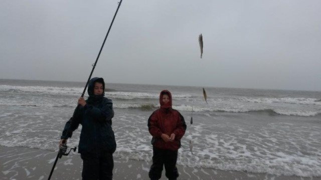 Fam. de Dreu, vissen aan Domburg