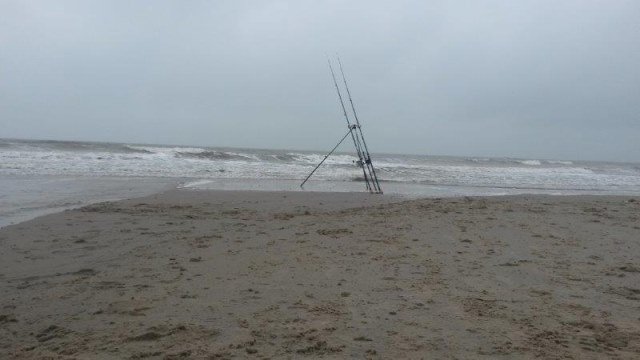 Fam. de Dreu, vissen aan Domburg