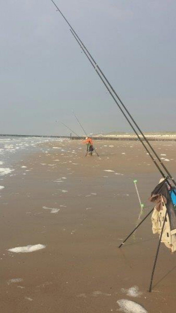 Ralph met vader, een gevarieerde visserij, Domburg