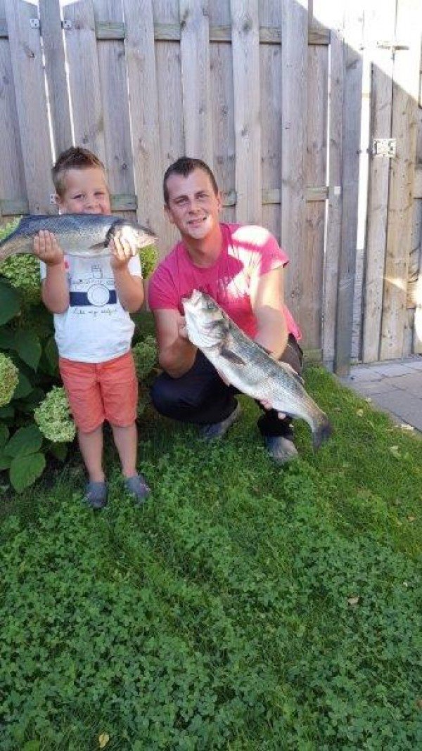 Joost en Richard, op Zeebaars en Tong