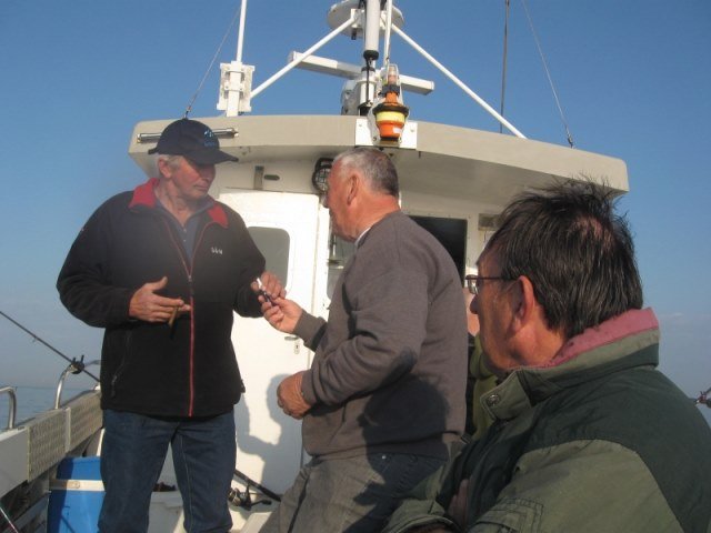 Ankervissen aan De Meerkerk, met de MS Big-Marlin