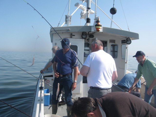 Ankervissen aan De Meerkerk, met de MS Big-Marlin