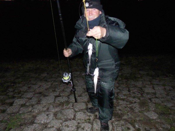 Henry en Jack, vissen in de Waterweg