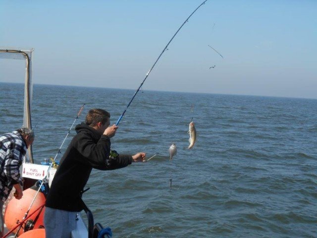 Vissen vanuit Nieuwpoort, met de Eva-merlijn