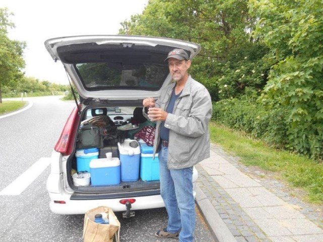 Visvakantie Nyborg(Denemarken)met ons Marian