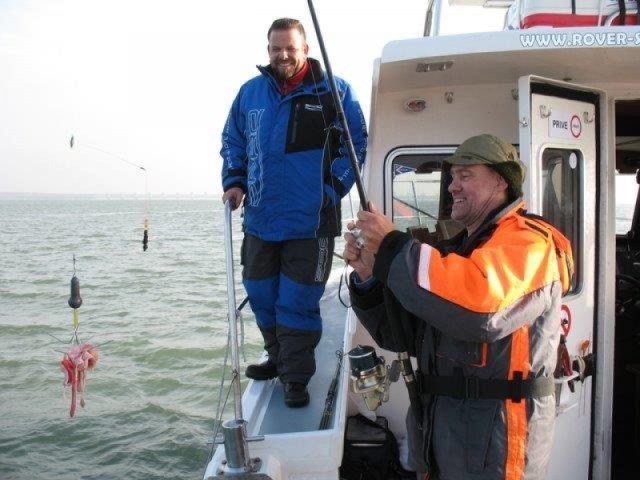 Vissen in de Voor delta met Rover-seafishing