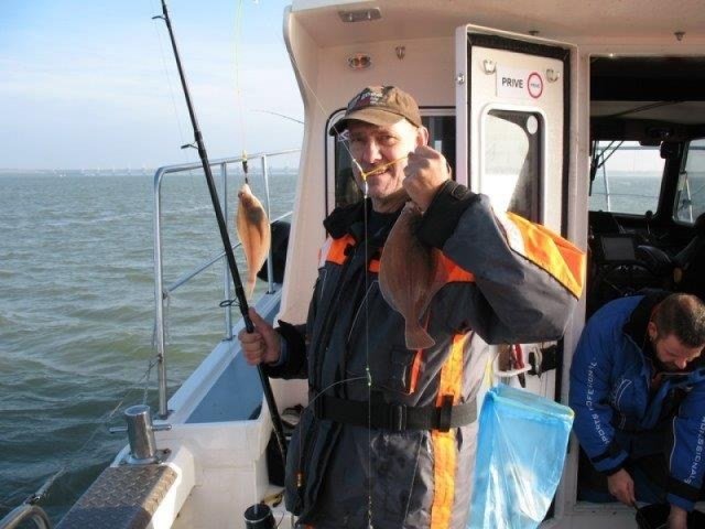 Vissen in de Voor delta met Rover-seafishing