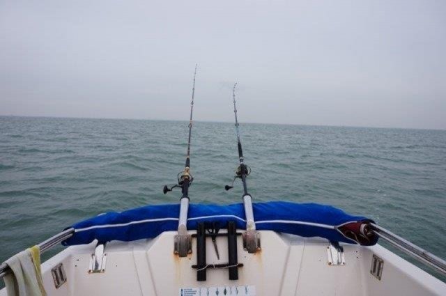 Lucky Luc, vissen op de Oosterschelde