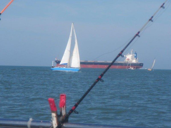 Alain en Isi op de Westerschelde