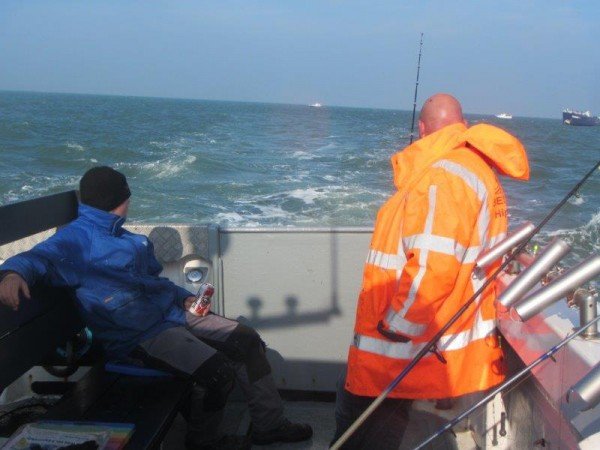 Fam. Tulleneers, vissen op de Westerschelde