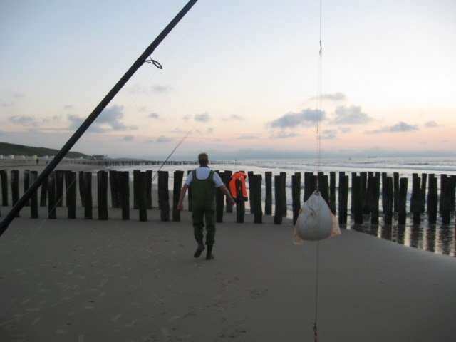 Tongvissen aan Walcheren samen met Richard