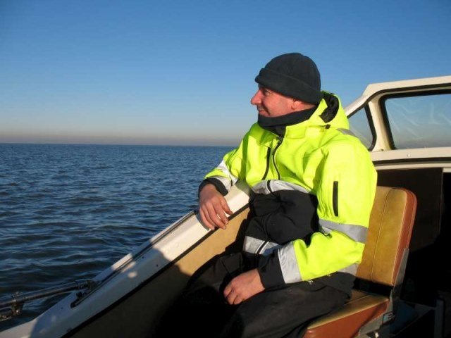 Luc en Nico, een dagje vissen op de Oosterschelde