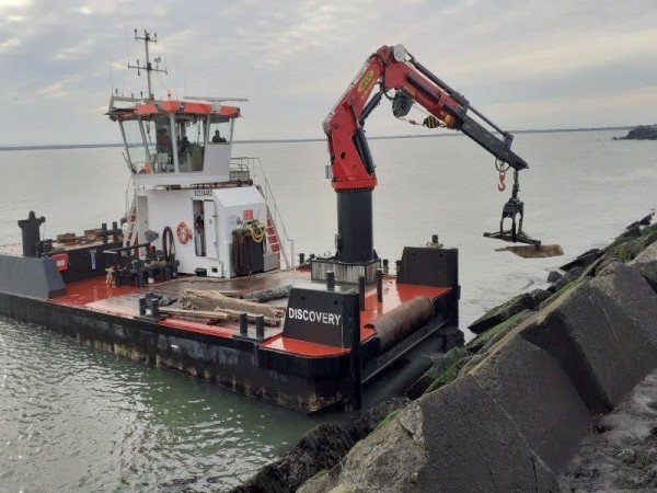 Stefan, vissen aan de Noorderpier