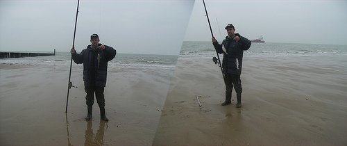 Vissen aan Dishoek Strandweg