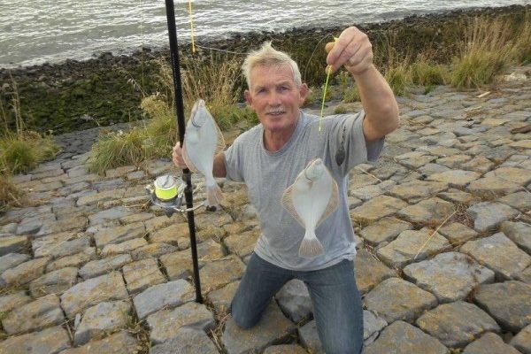 Henry en Jack, vissen in de Waterweg